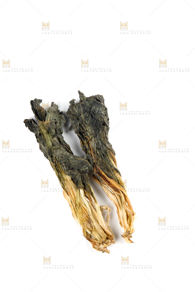 白底上的白菜干