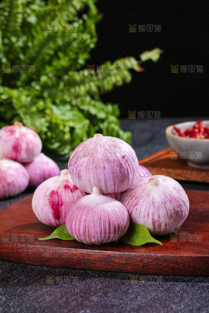 深底上的紫皮独蒜