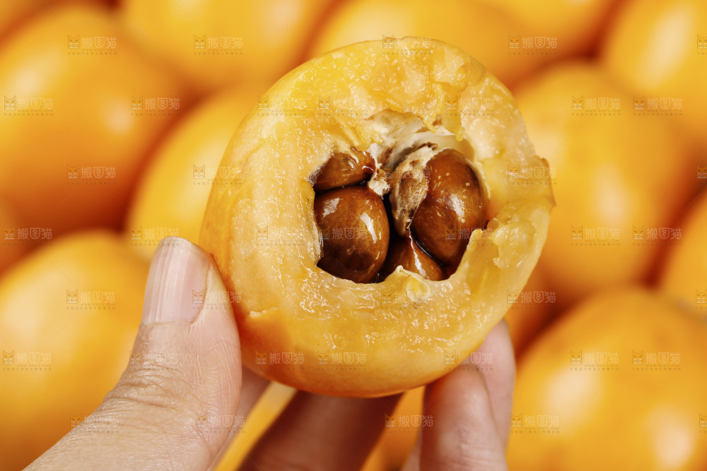 深底上的枇杷