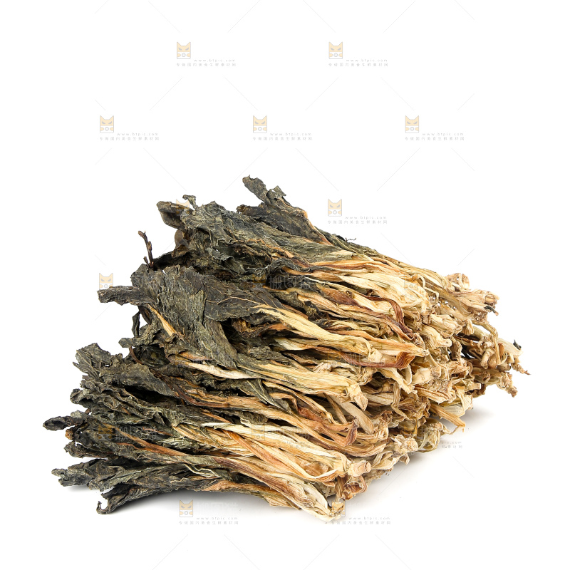 白底上的白菜干