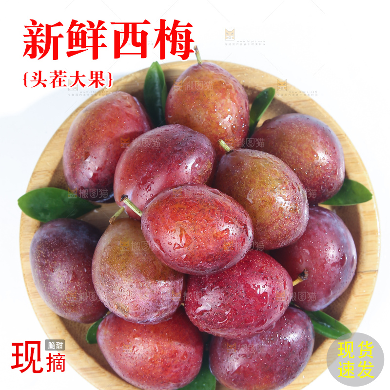 白底上的澳洲西梅