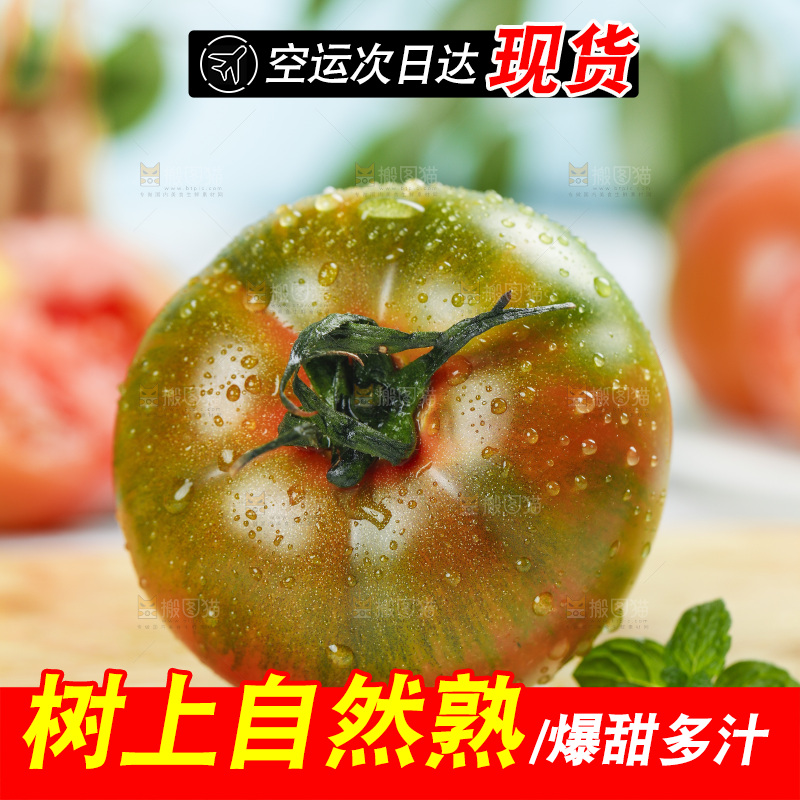 浅底上的铁皮西红柿