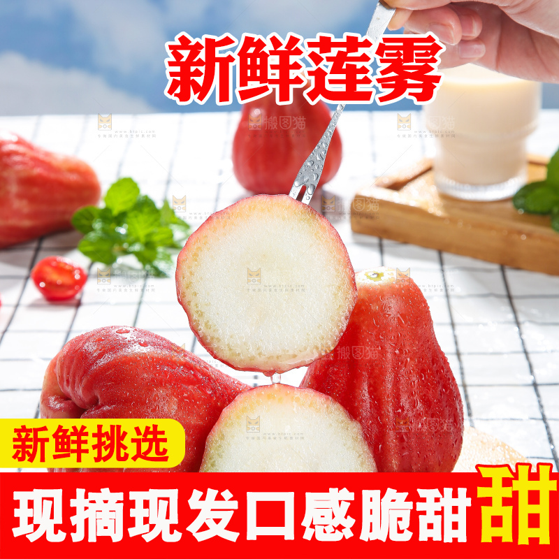 浅底上的莲雾