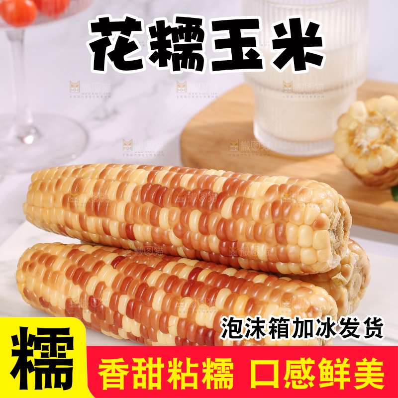 浅底上的花糯小玉米