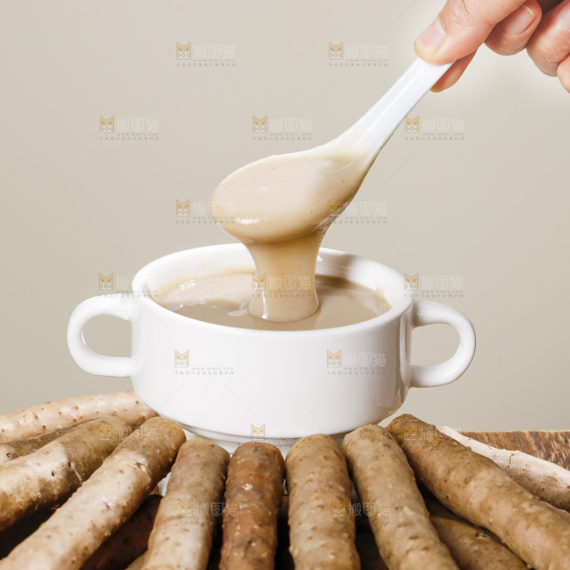 深底上的铁棍山药糊