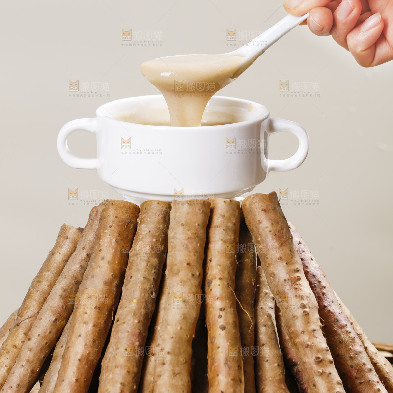 深底上的铁棍山药糊