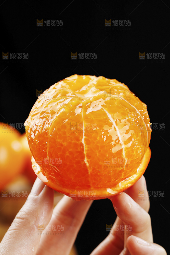 手里拿着武鸣沃柑