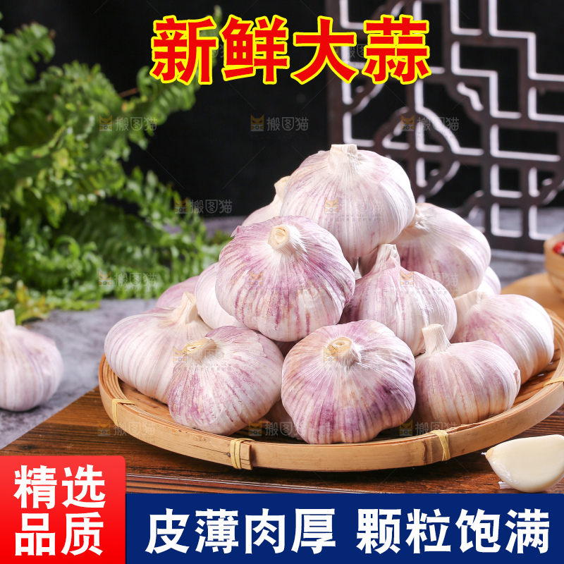 深底上的干大蒜