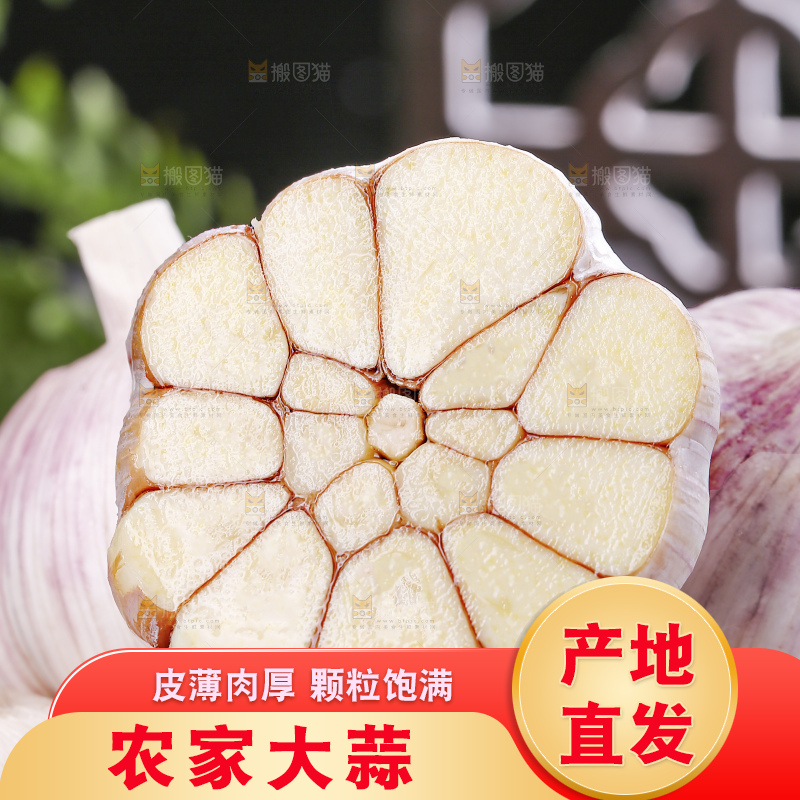 深底上的干大蒜