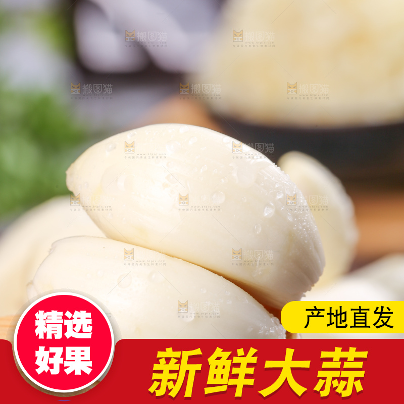 深底上的干大蒜