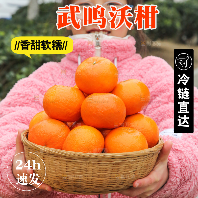 手里拿着武鸣沃柑