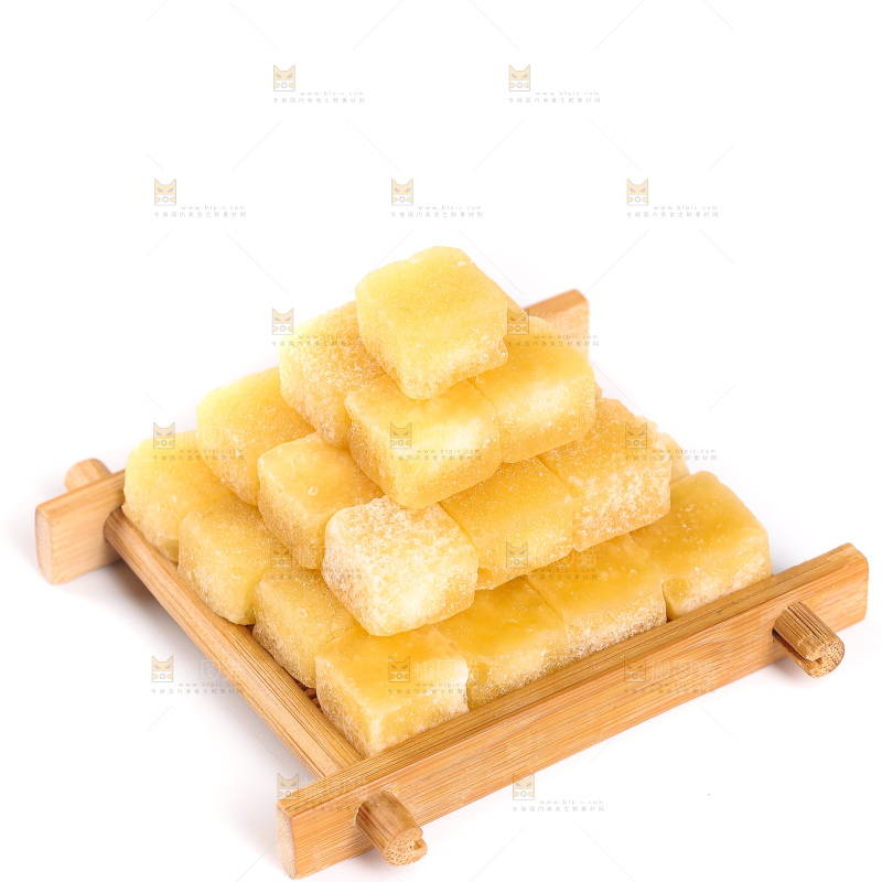 白底上的梨膏糖