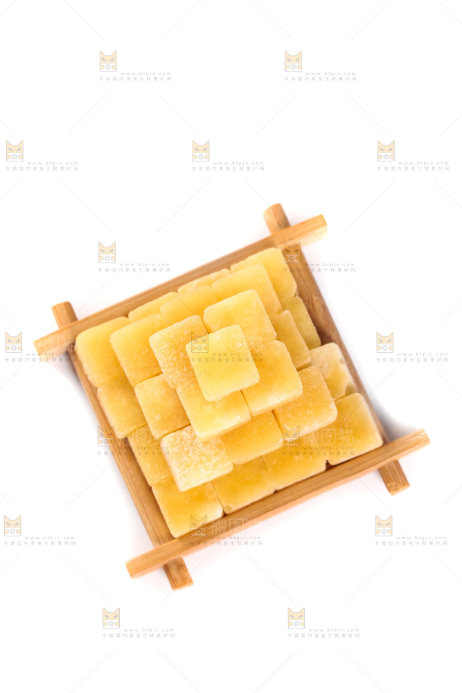 白底上的梨膏糖