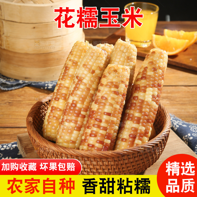 深底上的花糯玉米