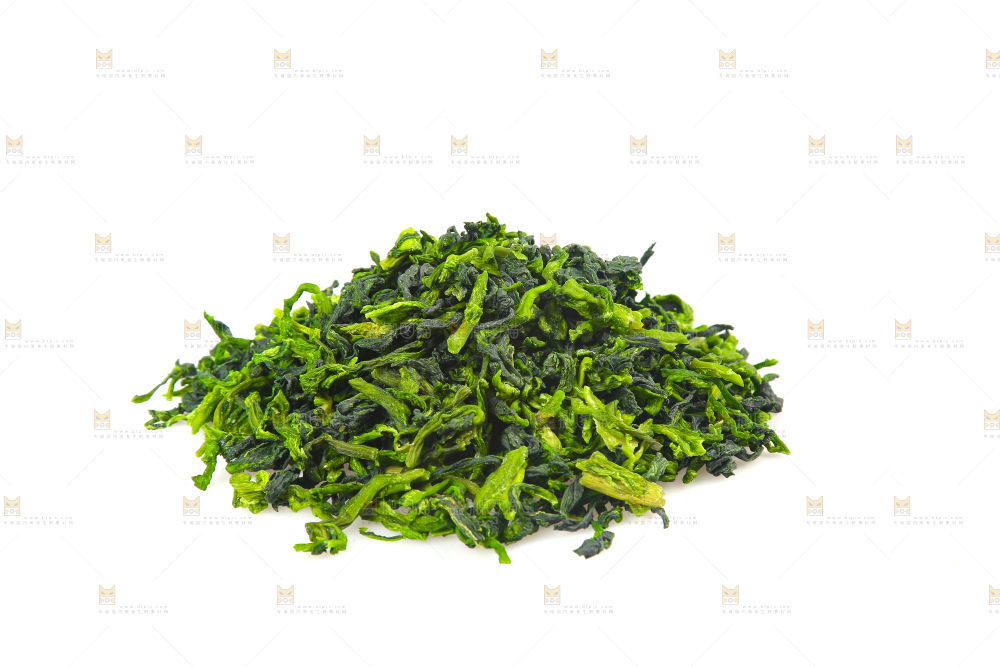 白底上的万年青菜干
