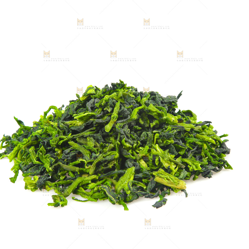 白底上的万年青菜干