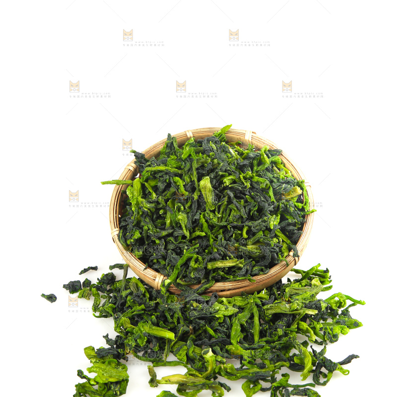 白底上的万年青菜干