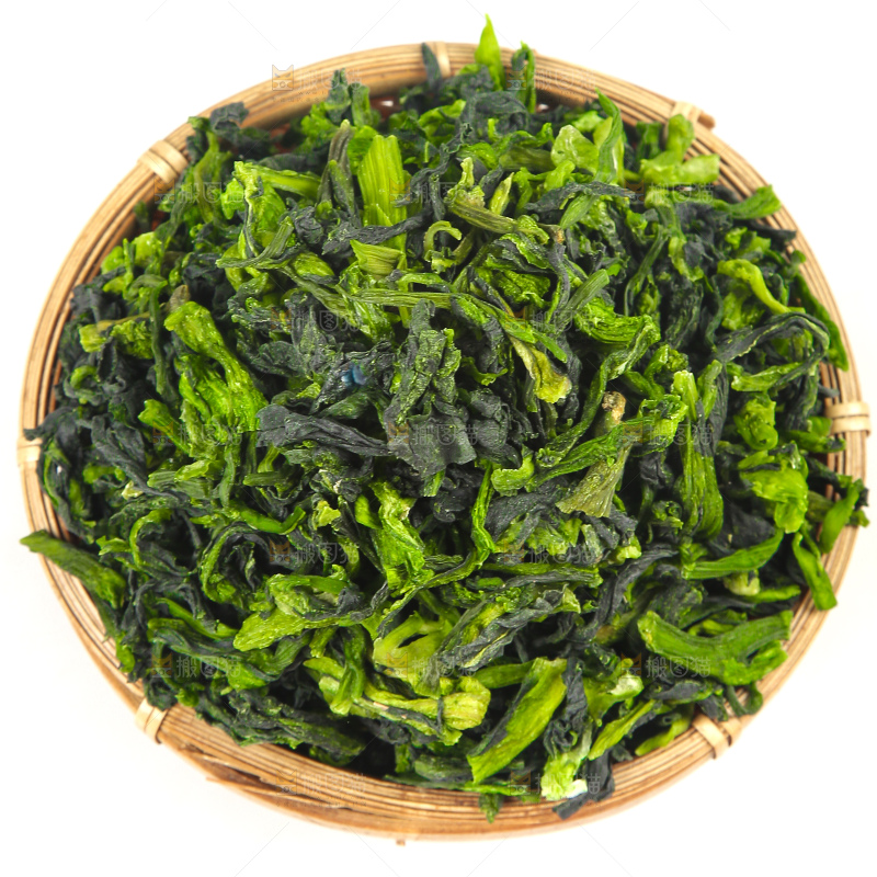 白底上的万年青菜干