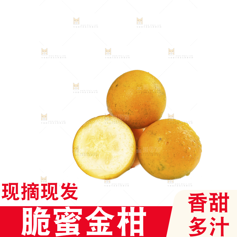 白底上的金柑