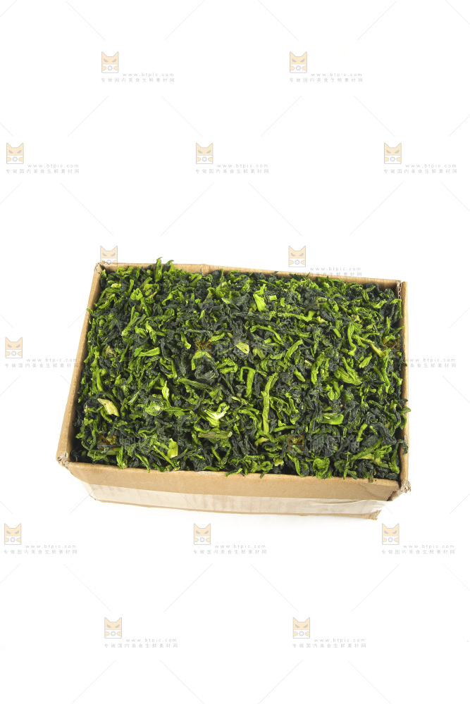 白底上的万年青菜干
