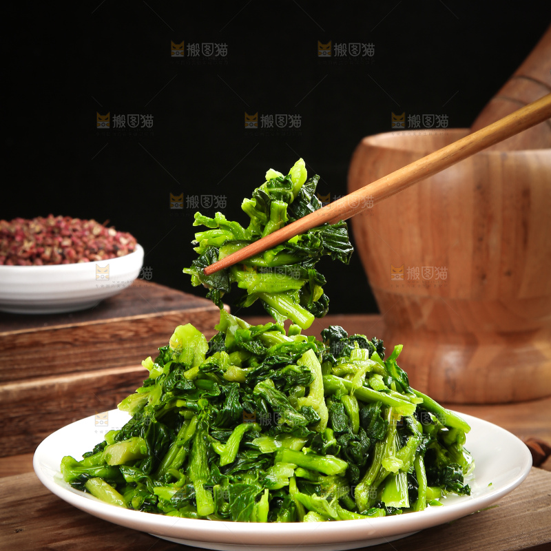 深底上的万年青菜干