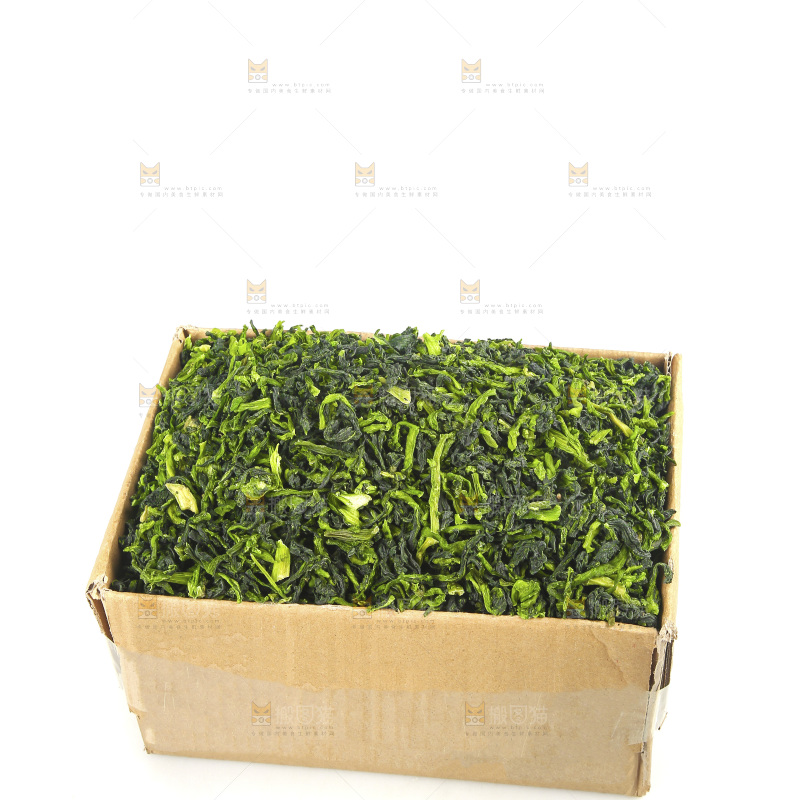 白底上的万年青菜干