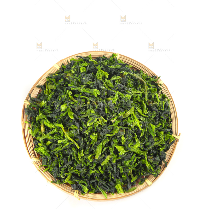 白底上的万年青菜干