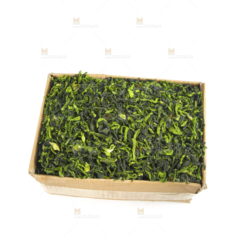 白底上的万年青菜干