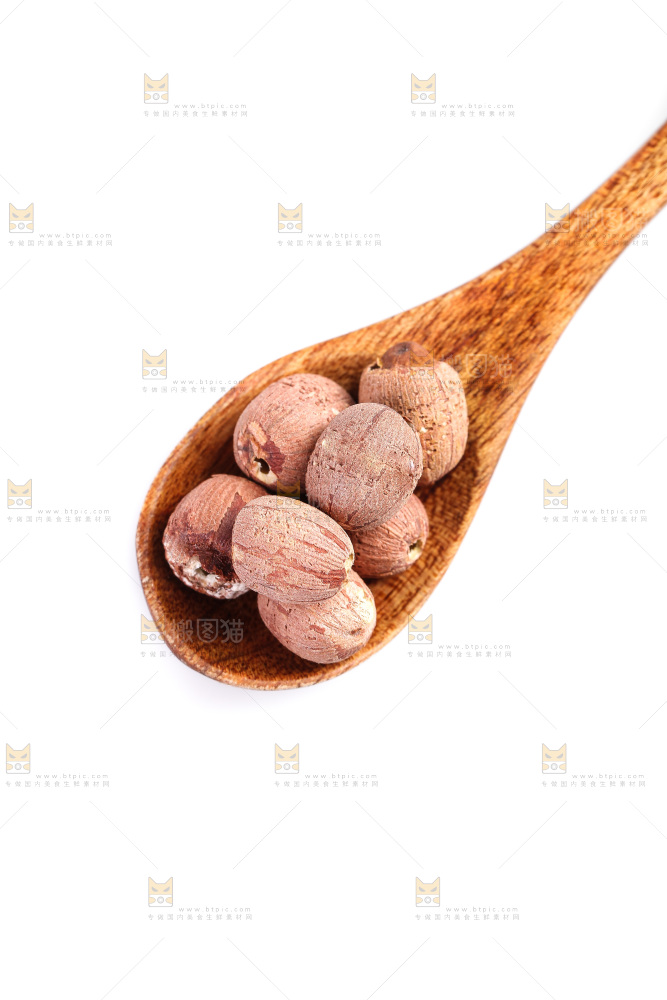 白底上的红皮莲子