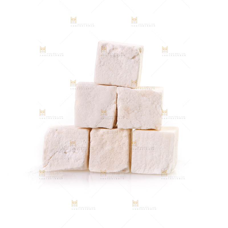 白底上的茯苓