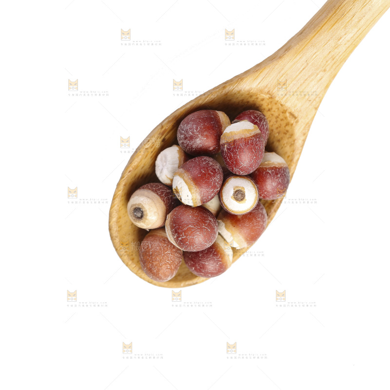 白底上的芡实