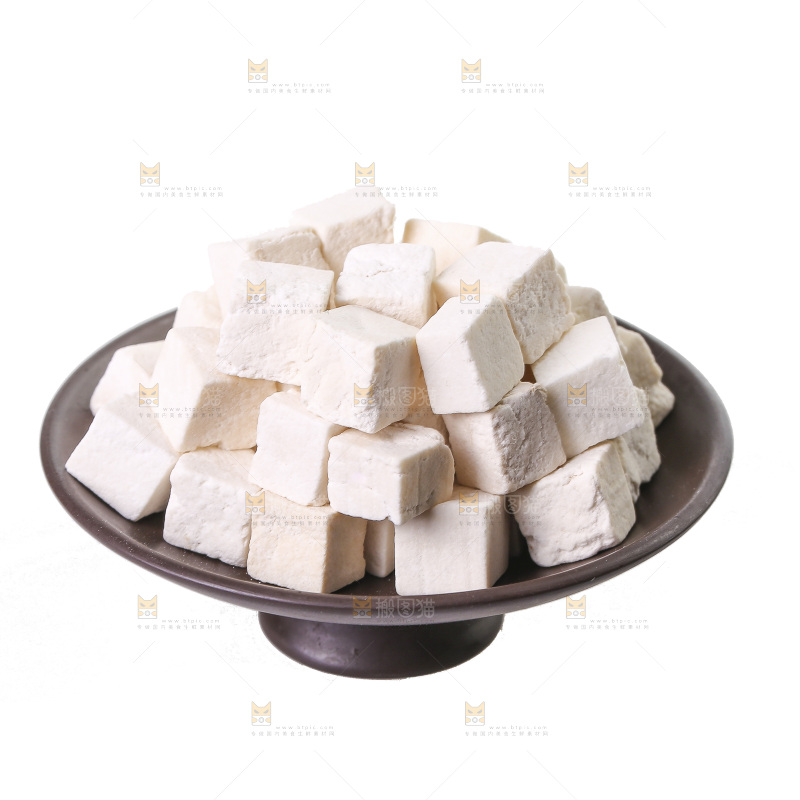 白底上的茯苓