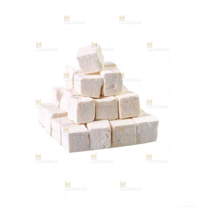 白底上的茯苓