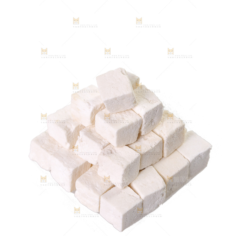 白底上的茯苓