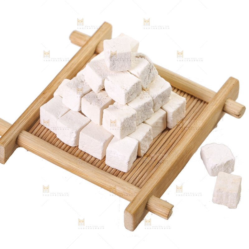 白底上的茯苓