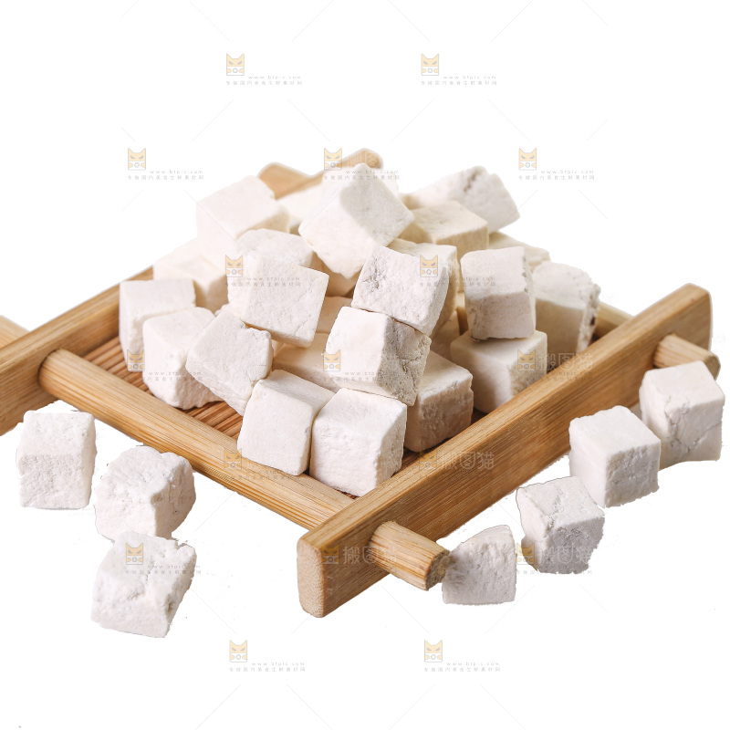白底上的茯苓