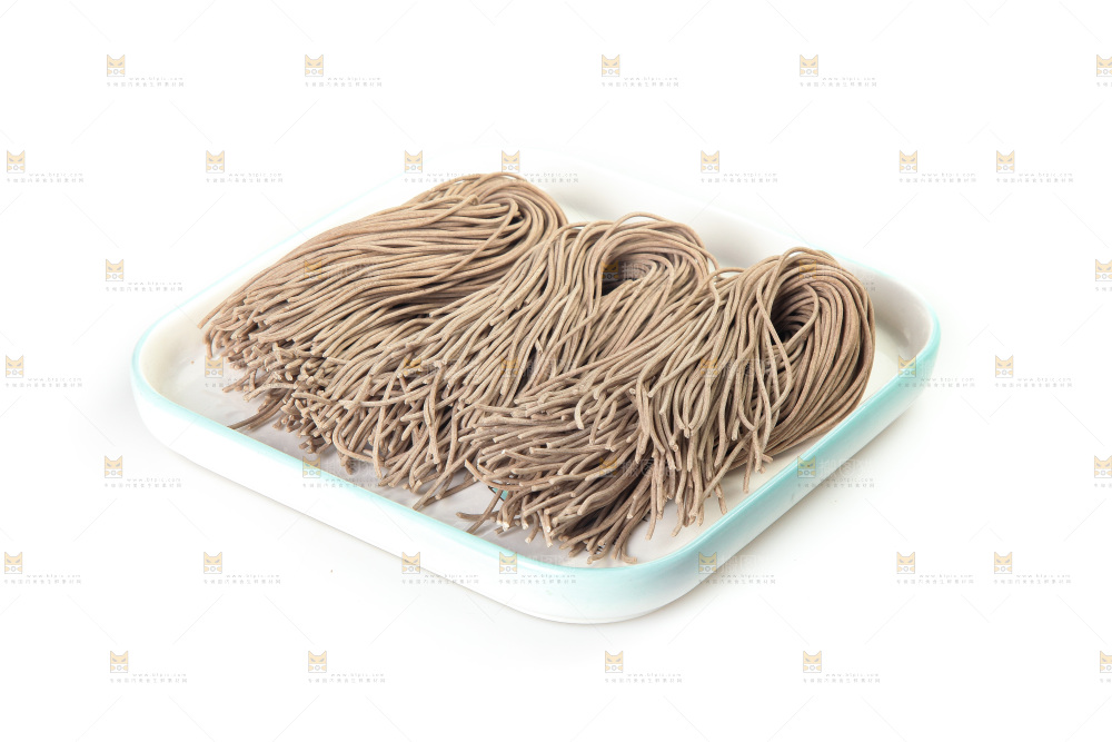 白底上的荞麦面