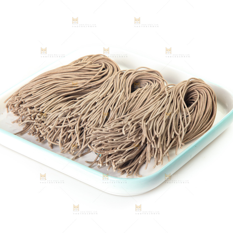 白底上的荞麦面