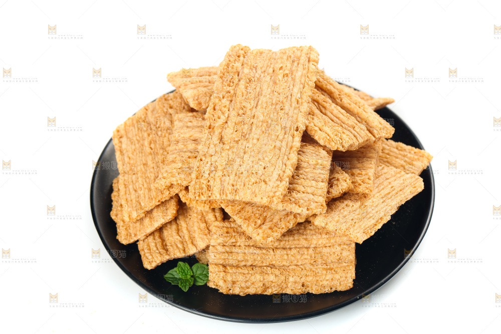 白底上的荞麦酥