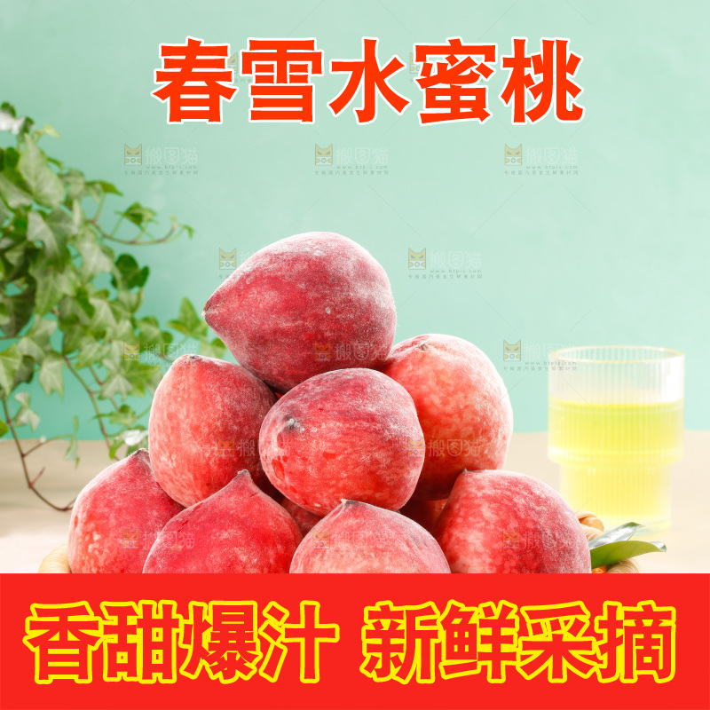 浅底上的春雪水蜜桃