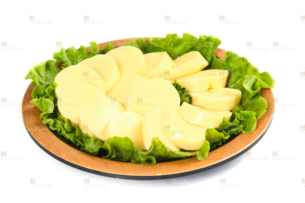 白底上的鸡蛋豆腐