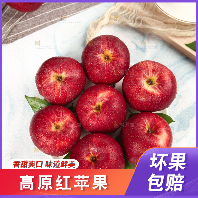 浅底上的秦冠苹果