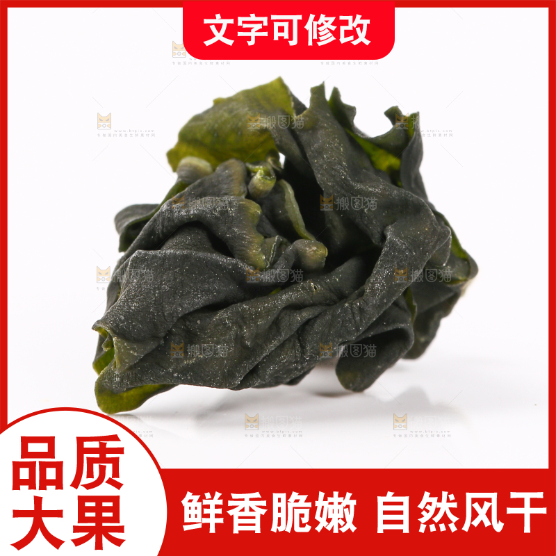 白底上的裙带菜