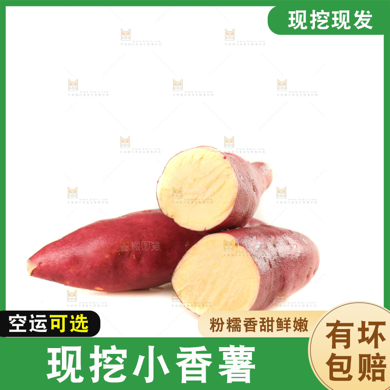 白底上的临安小香薯