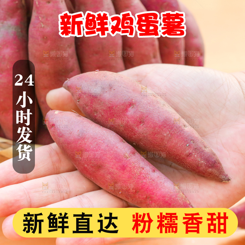 手里拿着小香薯
