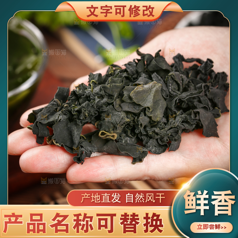 深底上的裙带菜