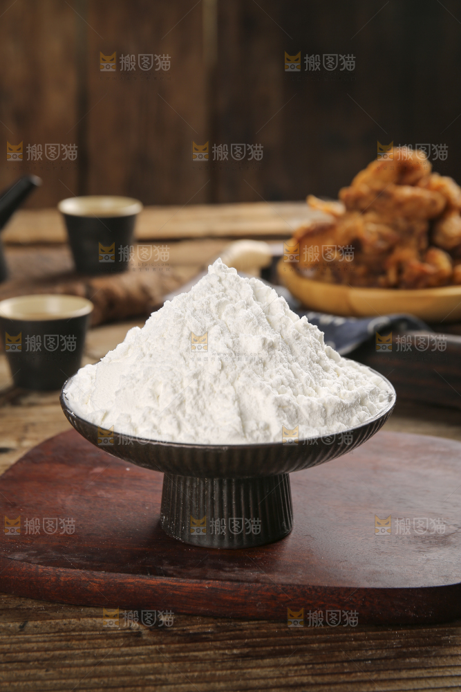 深底上的豌豆淀粉