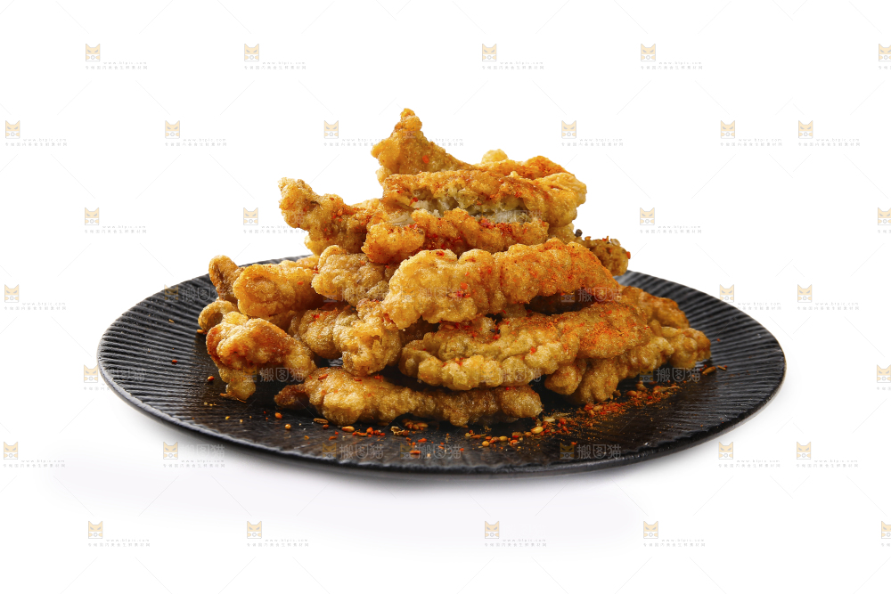 白底上的小酥肉
