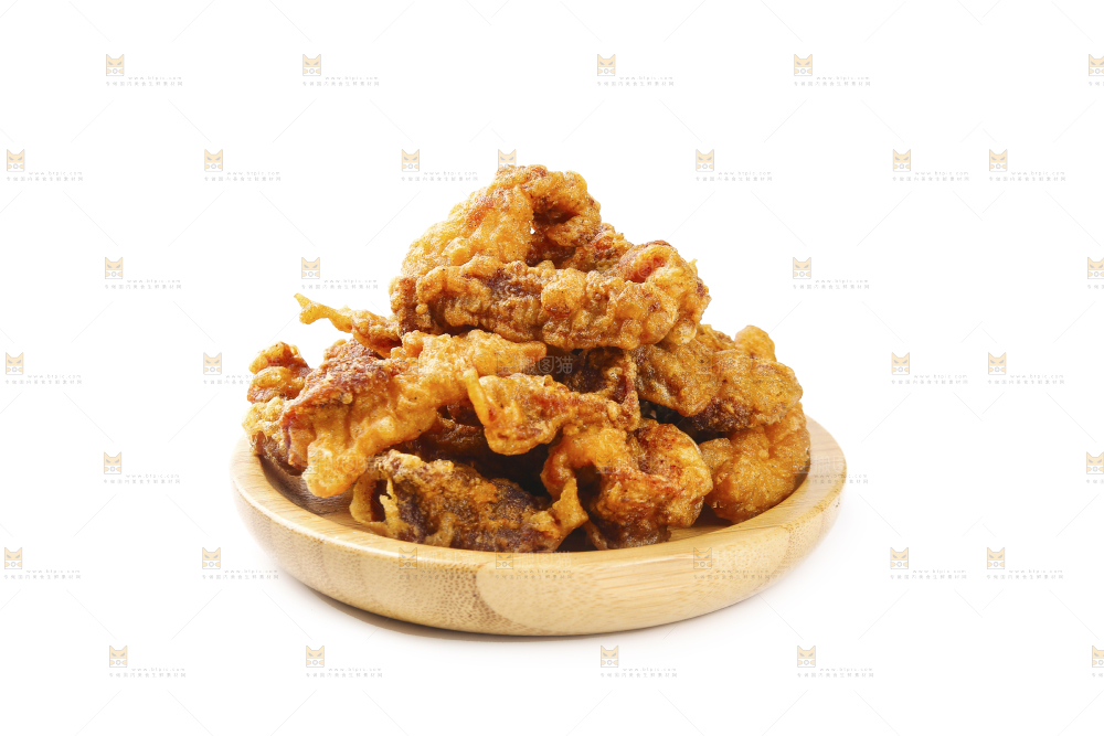 白底上的小酥肉