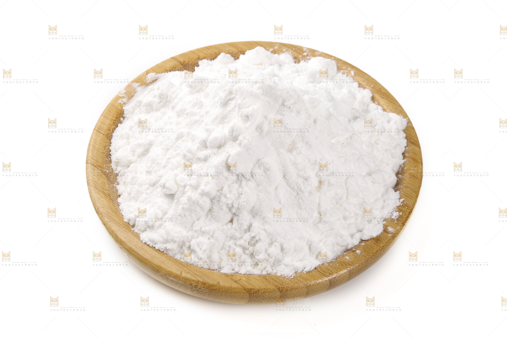白底上的豌豆淀粉